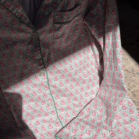 Colony Hotel x Petite Plume Women's Exclusive Print Pajama Set Sz S 100% Cotton - Picture 3 of 15